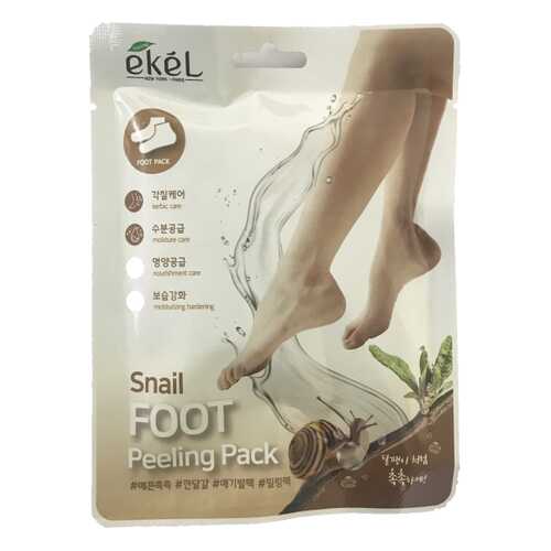 Пилинг-носочки с улиточным муцином Ekel Snail Foot Peeling Pack 40 гр в Оптима