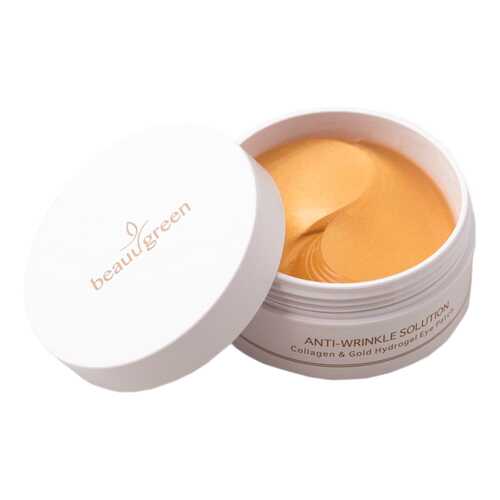 Патчи для глаз BeauuGreen Anti-Wrinkle Solution Hydrogel Collagen & Gold Premium 60 шт в Оптима