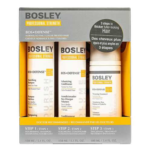 Набор средств для волос Bosley BosDefense Желтая система в Оптима