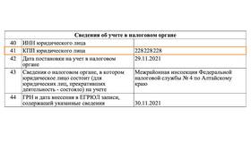 Что означает КПП в банковских реквизитах в Оптима