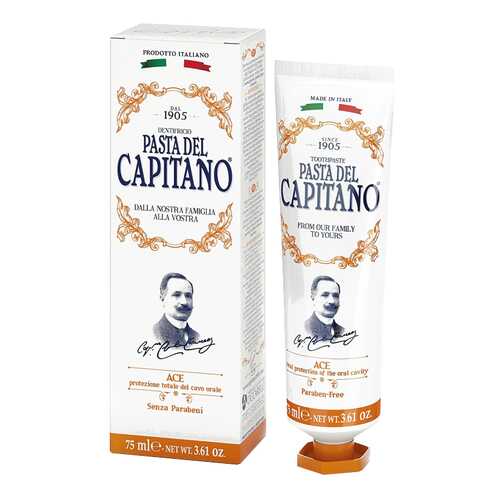 Зубная паста Pasta del Capitano Ace мята и ментол 75 мл в Оптима