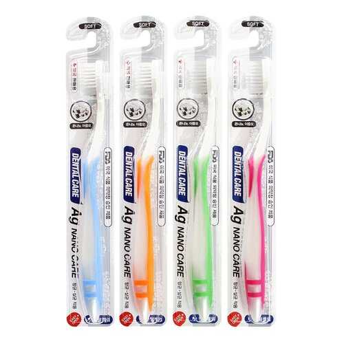 Зубная щетка DENTAL CARE Nano Silver Toothbrush Set 4 шт в Оптима