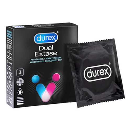 Презервативы Durex Dual Extase 3 шт. в Оптима