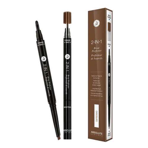 Карандаш-помадка для бровей Absolute New York 2 in 1 Brow Perfecter Chocolate в Оптима