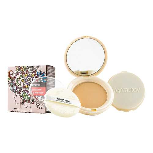 Пудра FarmStay Real Skinny Two Way Pact + Refill 23 Natural Beige 2x13 гр в Оптима