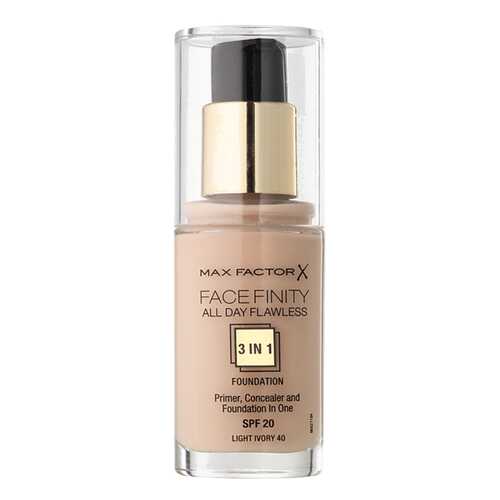 Тональный крем Max Factor Face Finity All Day Flawless 3-in-1 тон 40 Light Ivory 30 мл в Оптима
