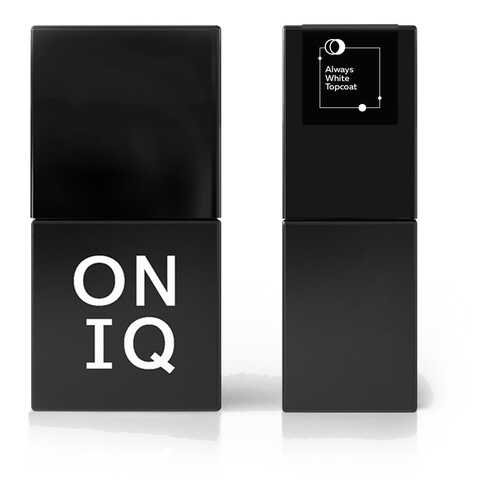 Финишное покрытие Oniq Always White Topcoat без липкого слоя 10 мл в Оптима