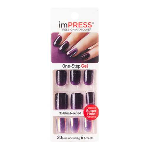 Накладные ногти Kiss Impress Manicure Accent Hard Varnish Bright As A Feather в Оптима