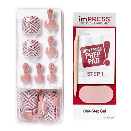 Накладные ногти Kiss Impress Toe Nails в Оптима