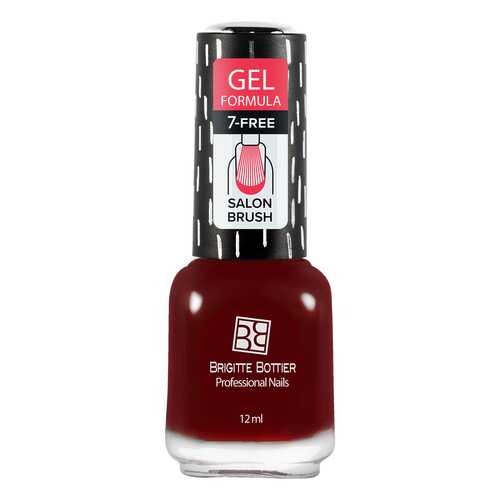 Лак с гелевым эффектом Brigitte Bottier Gel Formula тон 58 брусничное желе, 12 мл в Оптима
