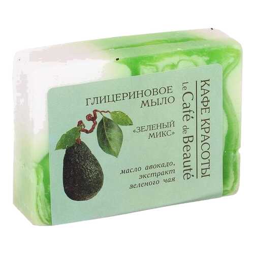 Косметическое мыло Кафе красоты Зеленый микс 100 г в Оптима