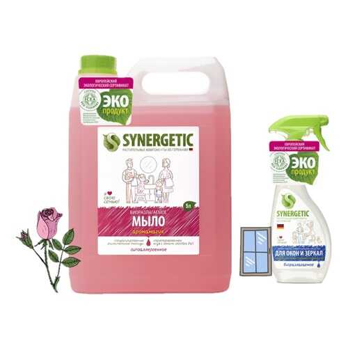 Synergetic Жидкое мыло Аромамагия 5 л + подарок Средство для мытья окон 500 мл. в Оптима