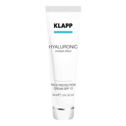 Солнцезащитный крем Klapp HYALURONIC Face Protection Cream SPF 15 30 мл в Оптима