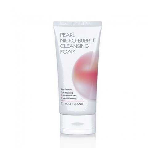 Пенка для умывания May Island Pearl Micro-Bubble Cleansing Foam 120мл в Оптима