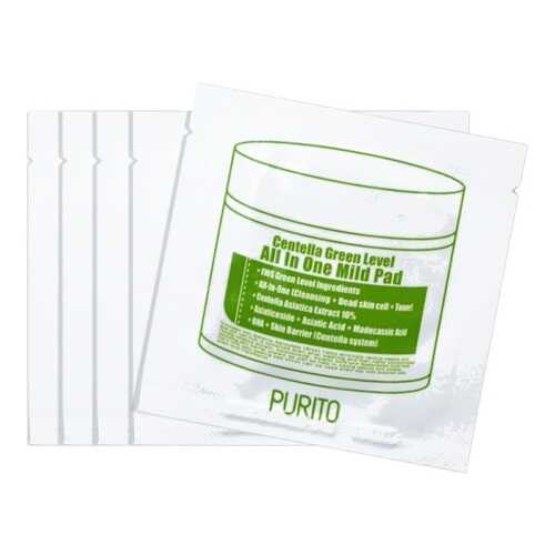 Средство для очищения Purito Centella Green Level All In One Mild Pad 10 шт в Оптима