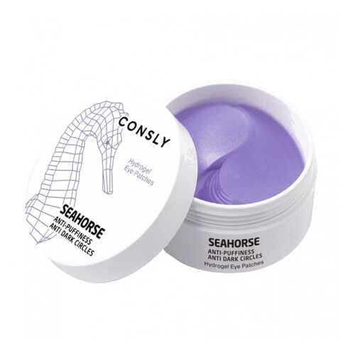 Патчи для глаз Consly Hydrogel Seahorse Eye Patches с Экстрактом Морского Конька, 60 шт в Оптима