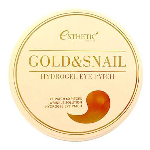 Патчи для глаз Esthetic House Gold & Snail Hydrogel Eye Patch 60 шт в Оптима