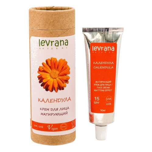 Крем для лица Levrana Календула матирующий эффект 15SPF 50 мл в Оптима