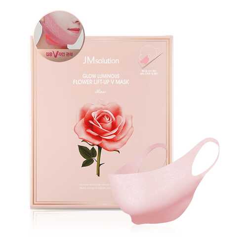 Лифтинг-маска для лица Jm Solution Glow Luminous Flower Lift-Up V Mask Rose в Оптима