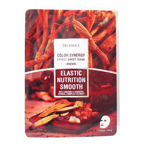 Маска для лица Deoproce Color Synergy Effect Sheet Mask Brown 20 г в Оптима