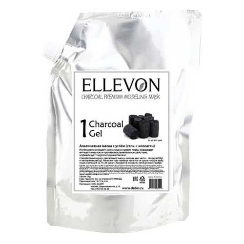 Маска для лица Ellevon Charcoal Gel + Collagen 1000 мл + 100 г в Оптима