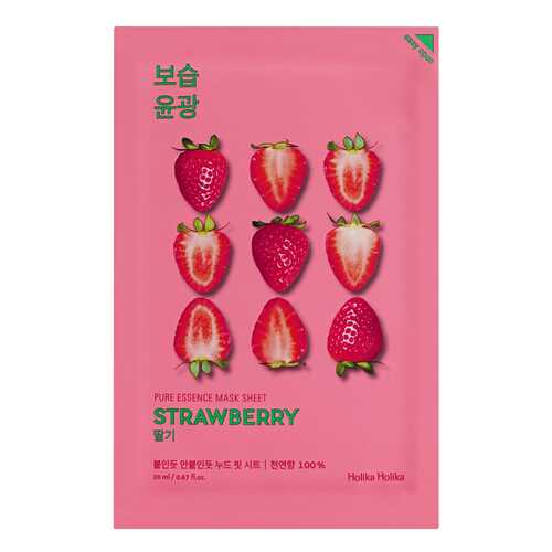 Маска для лица Holika Holika Pure essence Mask Sheet Strawberry 20 мл в Оптима