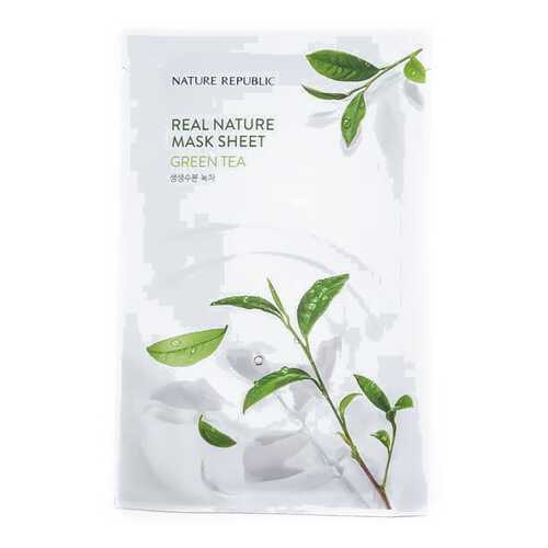 Маска для лица листовая REAL NATURE GREEN TEA MASK SHEET 20 мл в Оптима