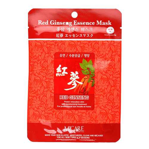 Маска для лица Mijin Red Ginseng Essence Mask 23 г в Оптима