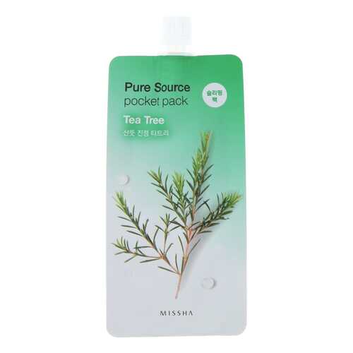 Маска для лица MISSHA Pure Source Pocket Pack - Tea Tree 10 мл в Оптима