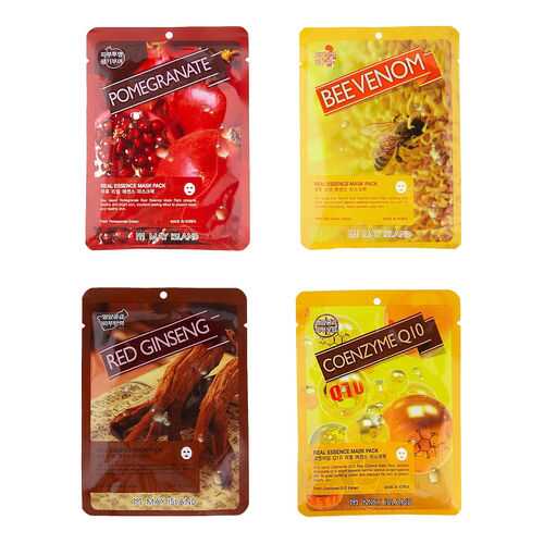 Набор тканевых масок May Island (Bee Venom, Red Ginseng, Pomergranate, Q10) 4 шт в Оптима
