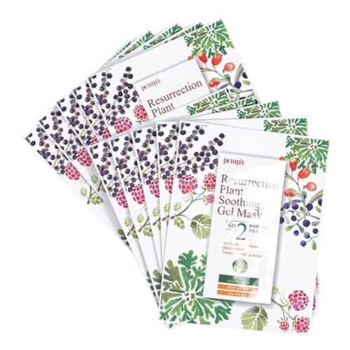Тканевая маска для лица Petitfee Resurrection Plant Soothing Gel Mask Маска 10*30г в Оптима