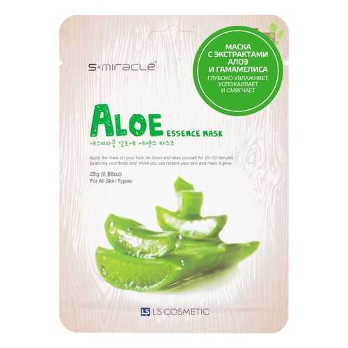 Увлажняющая тканевая маска для лица S Miracle Aloe Essence Mask в Оптима