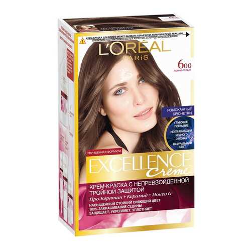Краска для волос LOreal Paris Excellence Тон 600 в Оптима