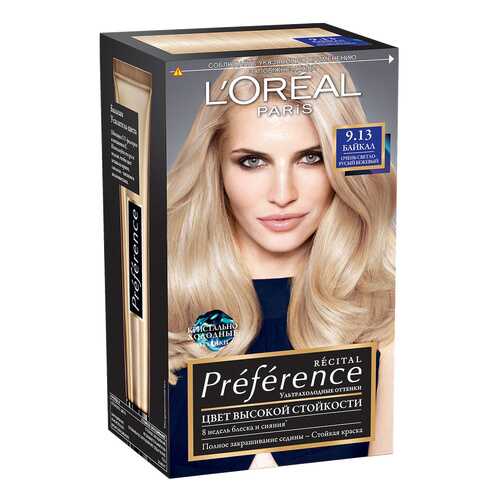 Краска для волос LOreal Paris Preference тон 9,13 Байкал 40мл в Оптима
