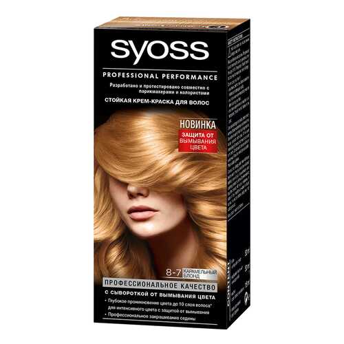 Краска для волос Syoss Color 8-7 Карамельный блонд в Оптима