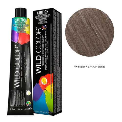 Wildcolor - Стойкая крем-краска Permanent Hair Color 7.1 7A Пепельный блонд 180 мл в Оптима