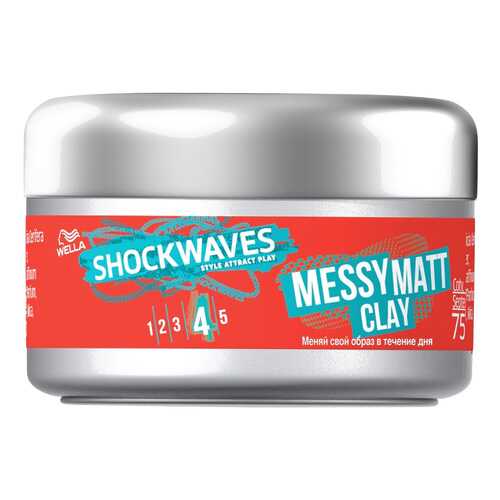 Средство для укладки волос Wella Shockwaves Messy Matt Clay в Оптима