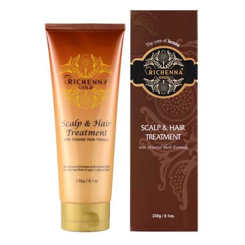 Маска для волос и кожи головы Richenna Gold Scalp & Hair Treatment с хной 230 г в Оптима