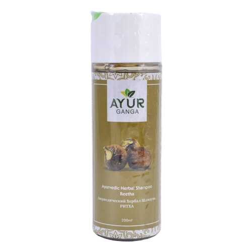 Шампунь РИТХА (Ayurvedic Herbal Shampoo REETHA) AYUR GANGA, 200мл в Оптима